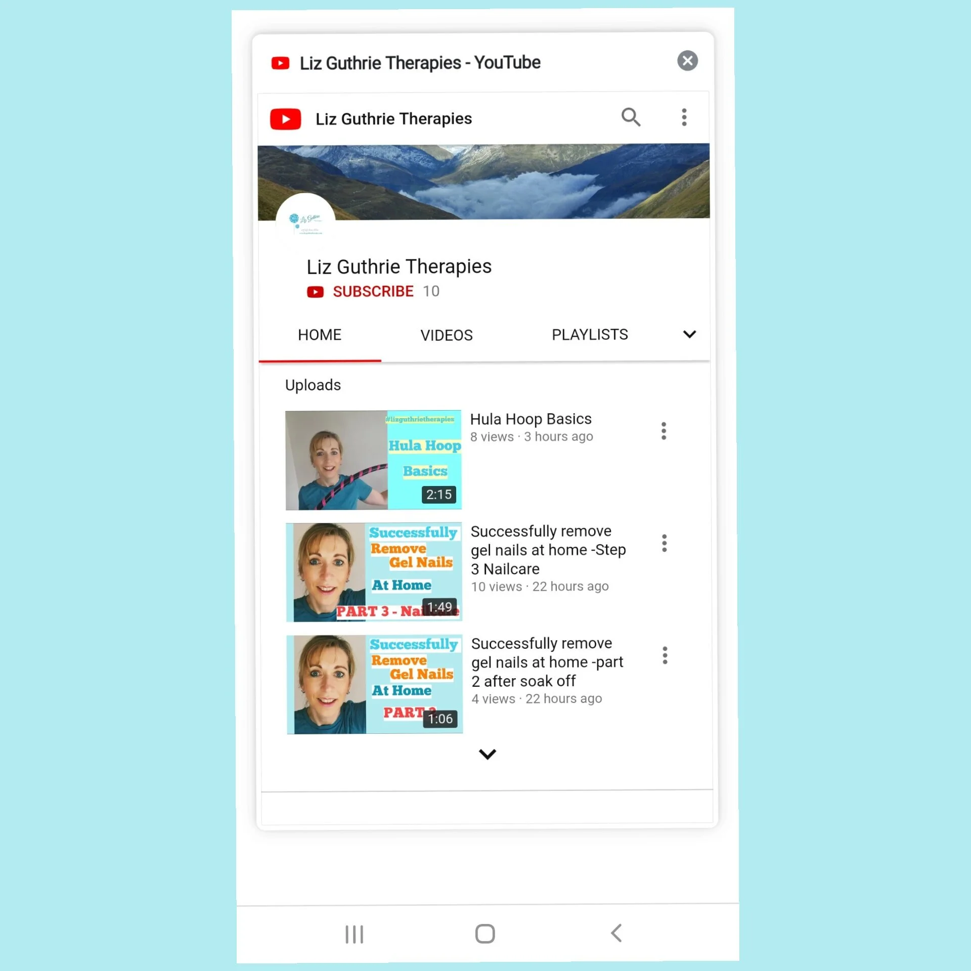 New You Tube Channel