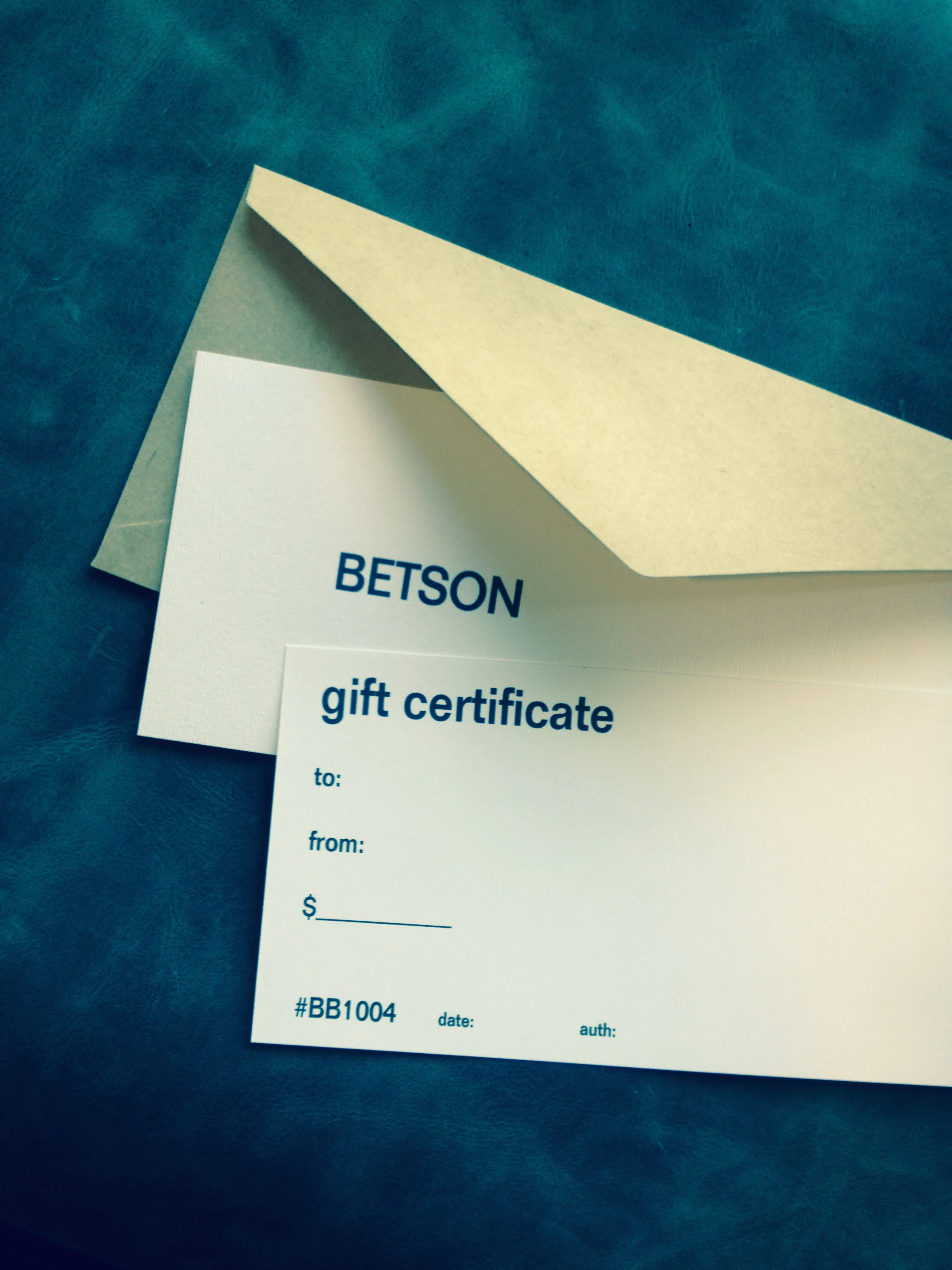 BETSON Gift Certificate