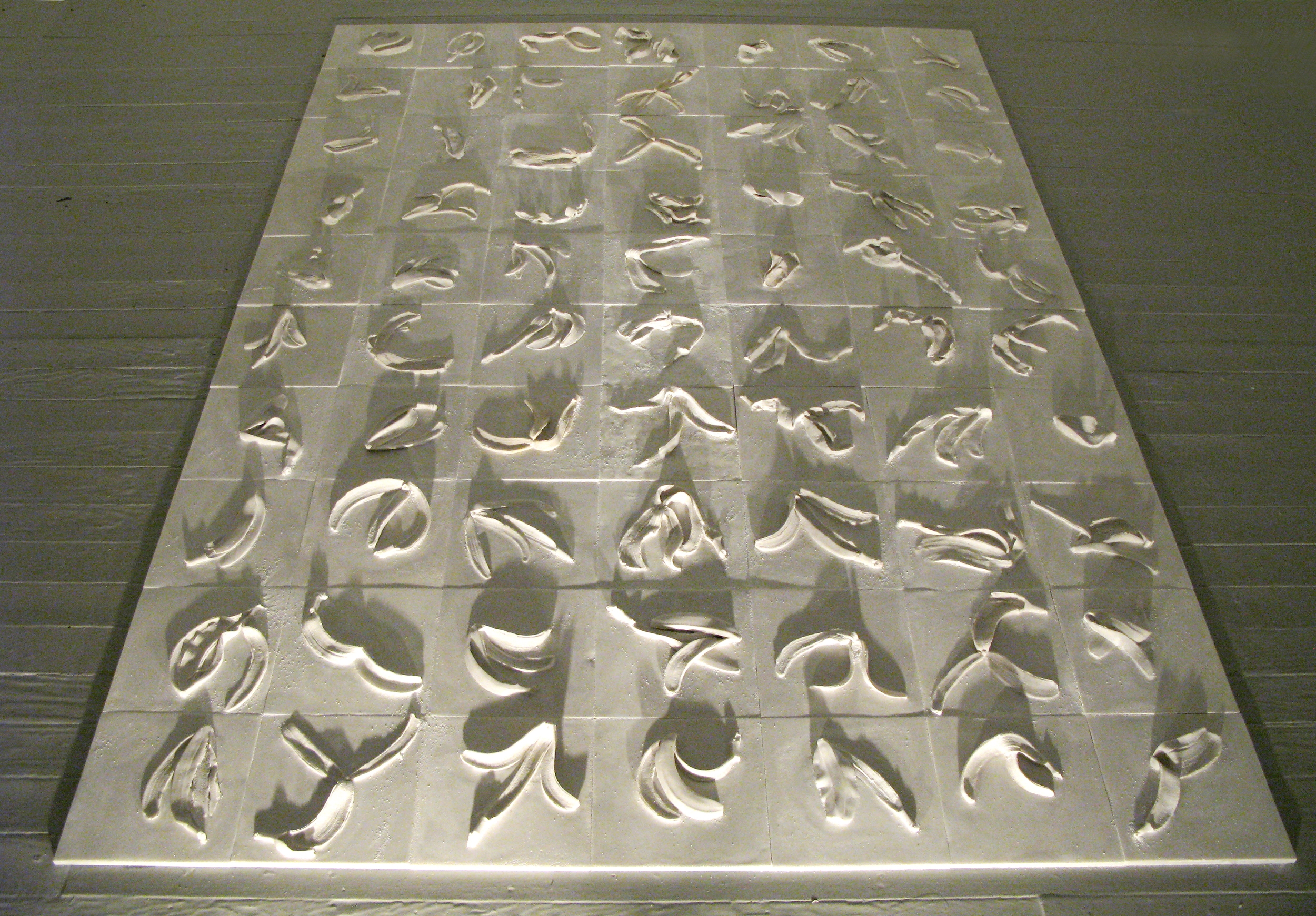 CHOREOGRAPHY 2009, Marble and cultured marble, 72x120 inches