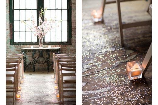 unique-wedding-aisle-sequins-confetti