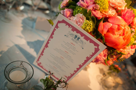 pink-blue-nyc-theme-menu-ny-botanical-garden-wedding