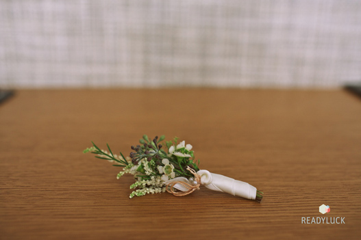 green-herb-boutonniere