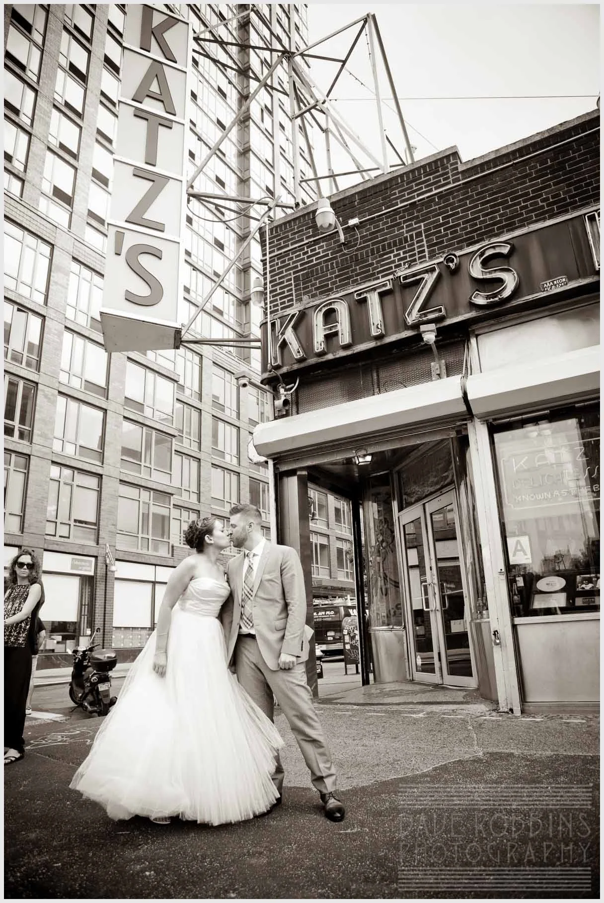 katz-deli-wedding-bride-groom