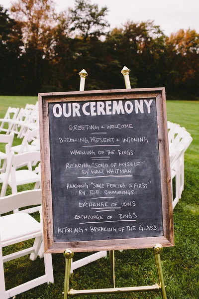 chalk-sign-wedding-program