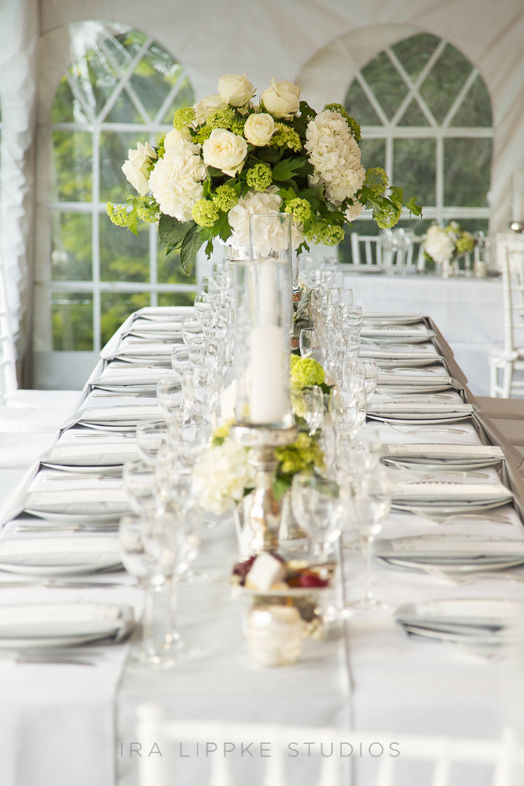 white-hydrangea-wedding-centerpiece-classic-elegant-long-tables