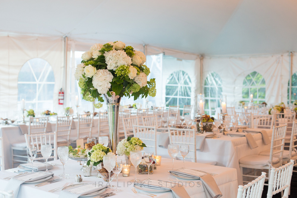 white-hydrangea-wedding-centerpiece-classic-elegant-square-tables