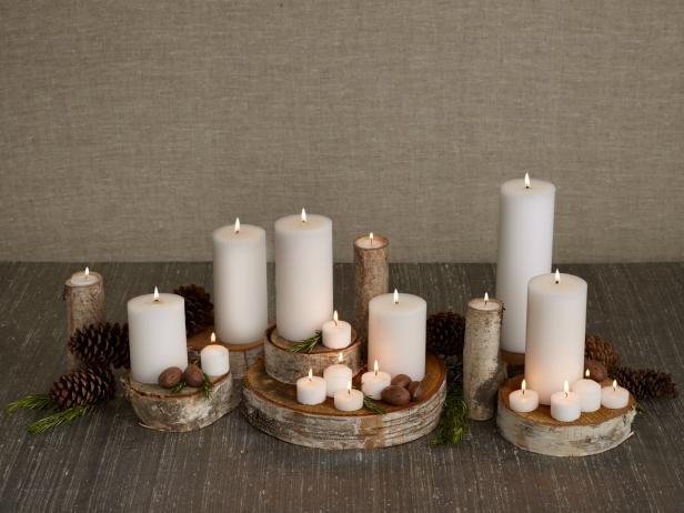 winter-holiday-centerpiece-ideas-candles-wood-elegant