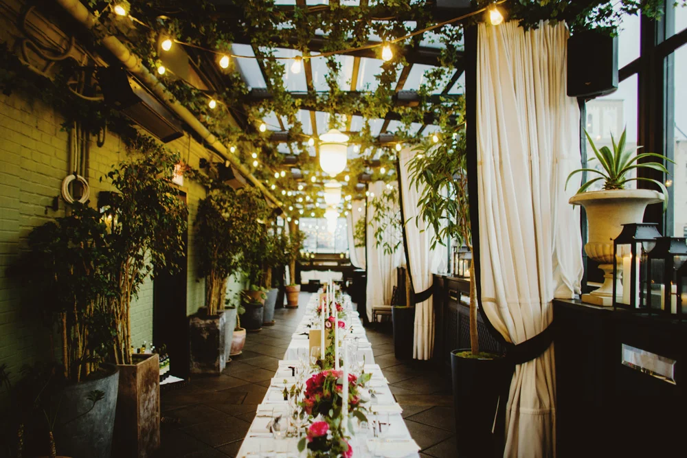 gramercy-park-hotel-wedding-magenta-flowers-sophisticated-taper-candles-glamour