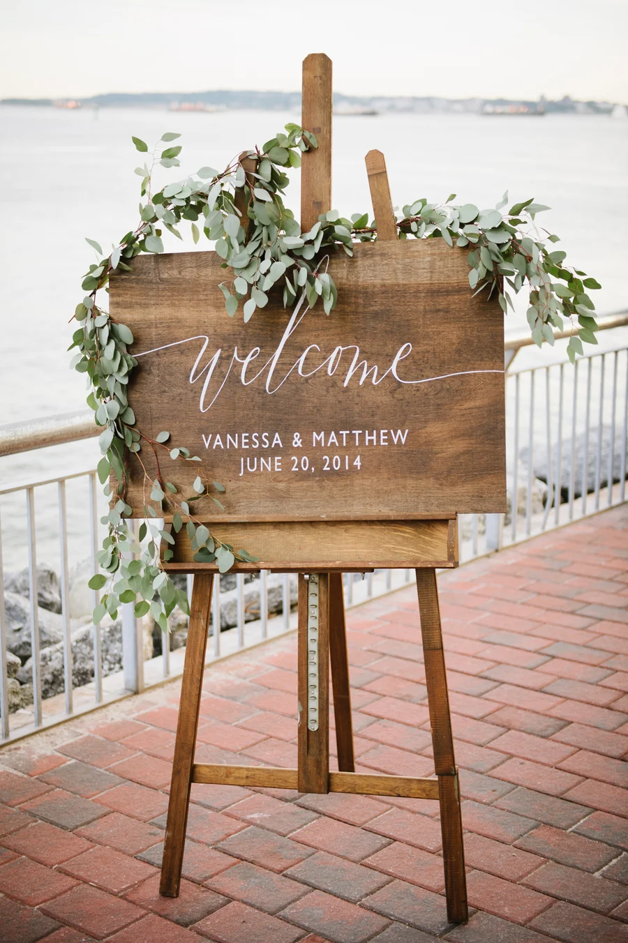 liberty-warehouse-wedding-calligraphy-wood-sign-eucalyptus