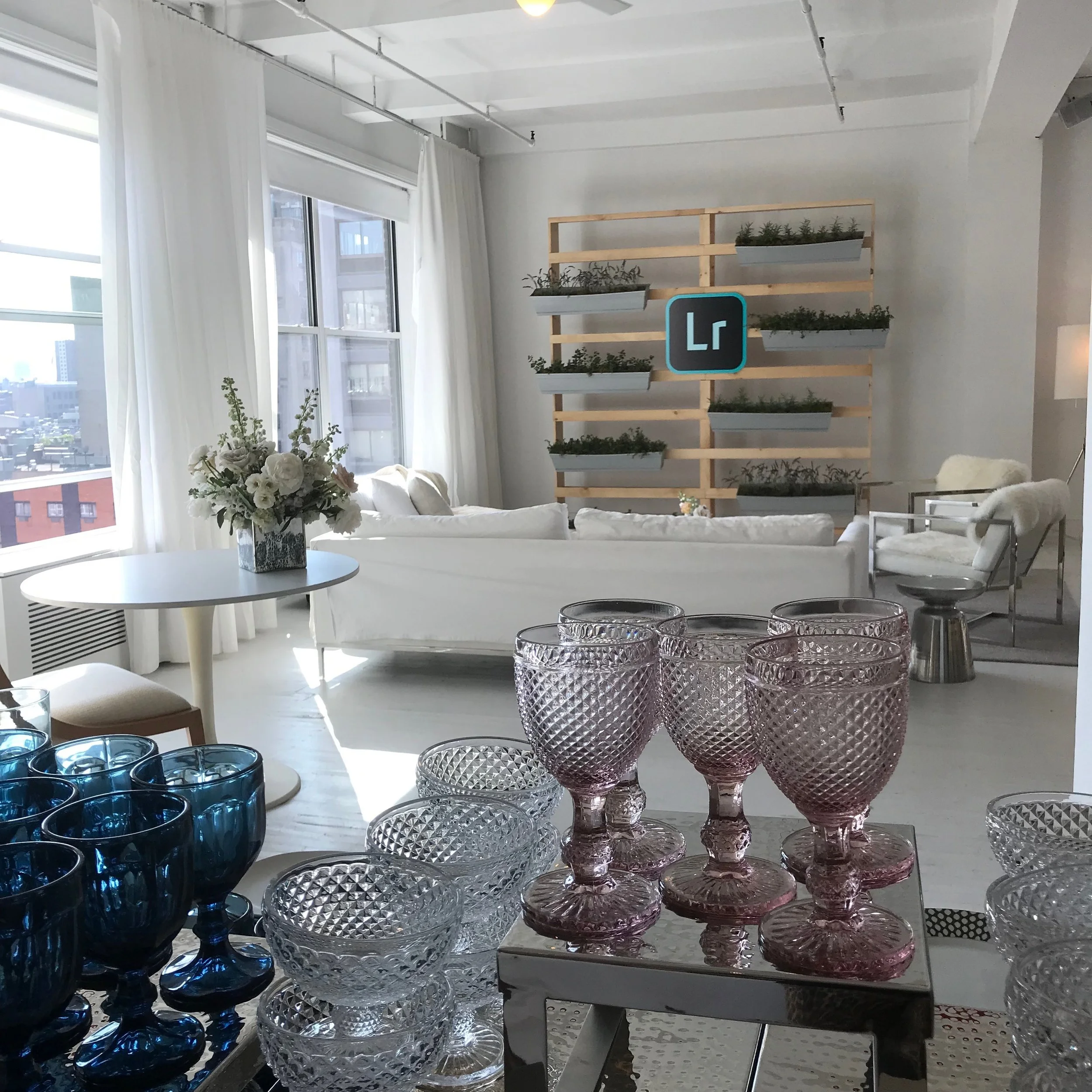 glassware-tinted-white-herb-wall-windows-event