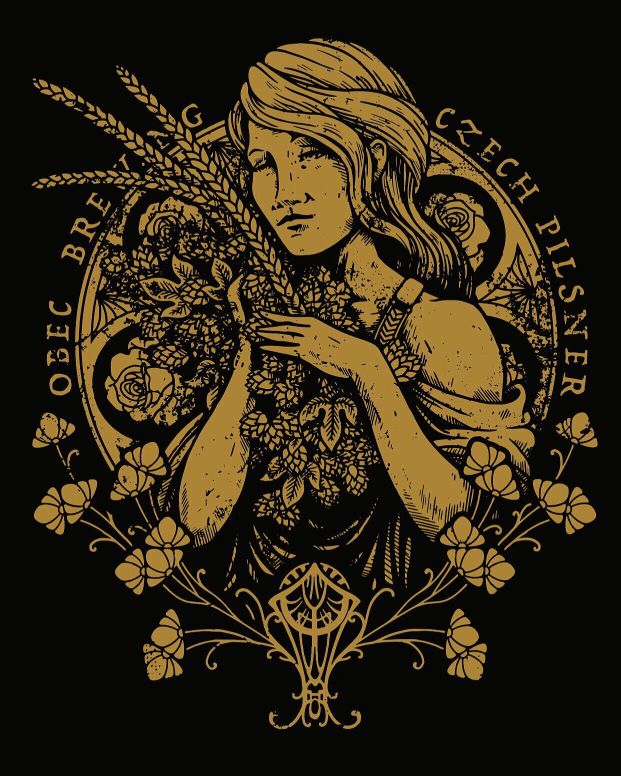  Digital illustration for Obec Brewing in Seattle, Washington. 