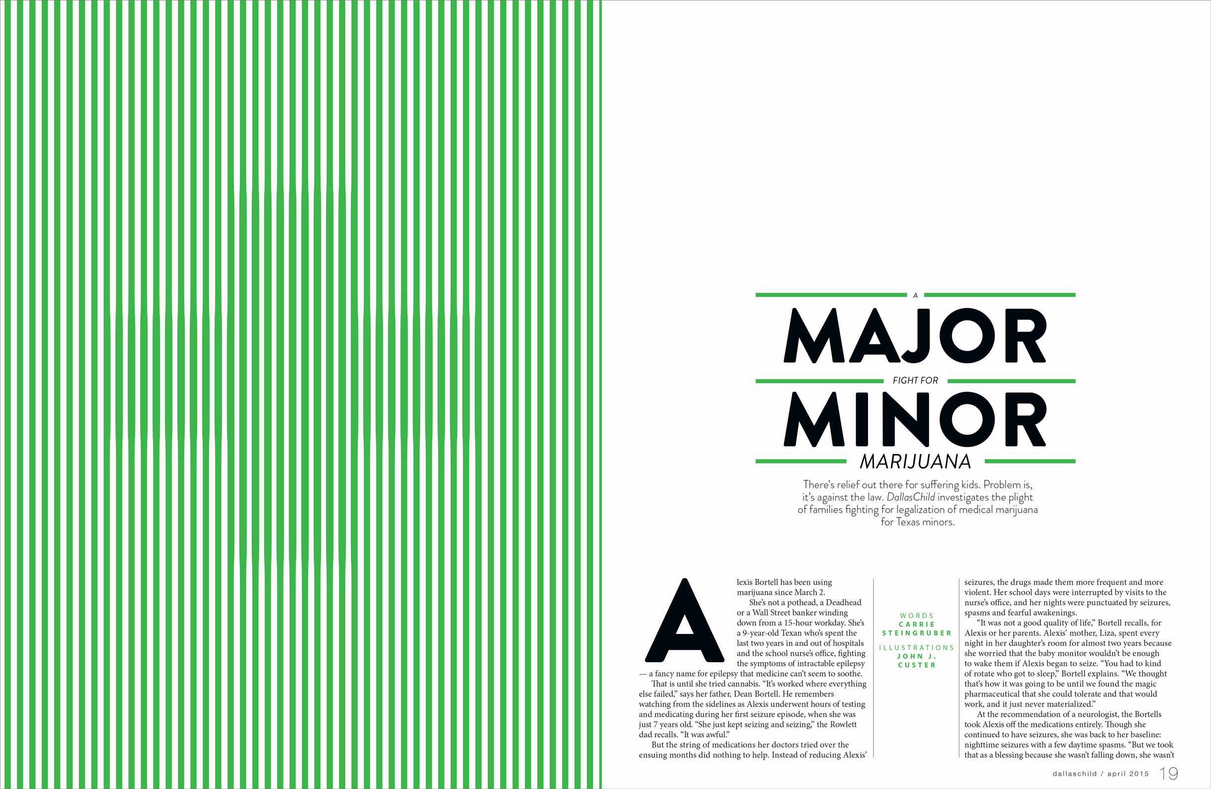 A Major Fight for Minor Marijuana, DallasChild, April 2015