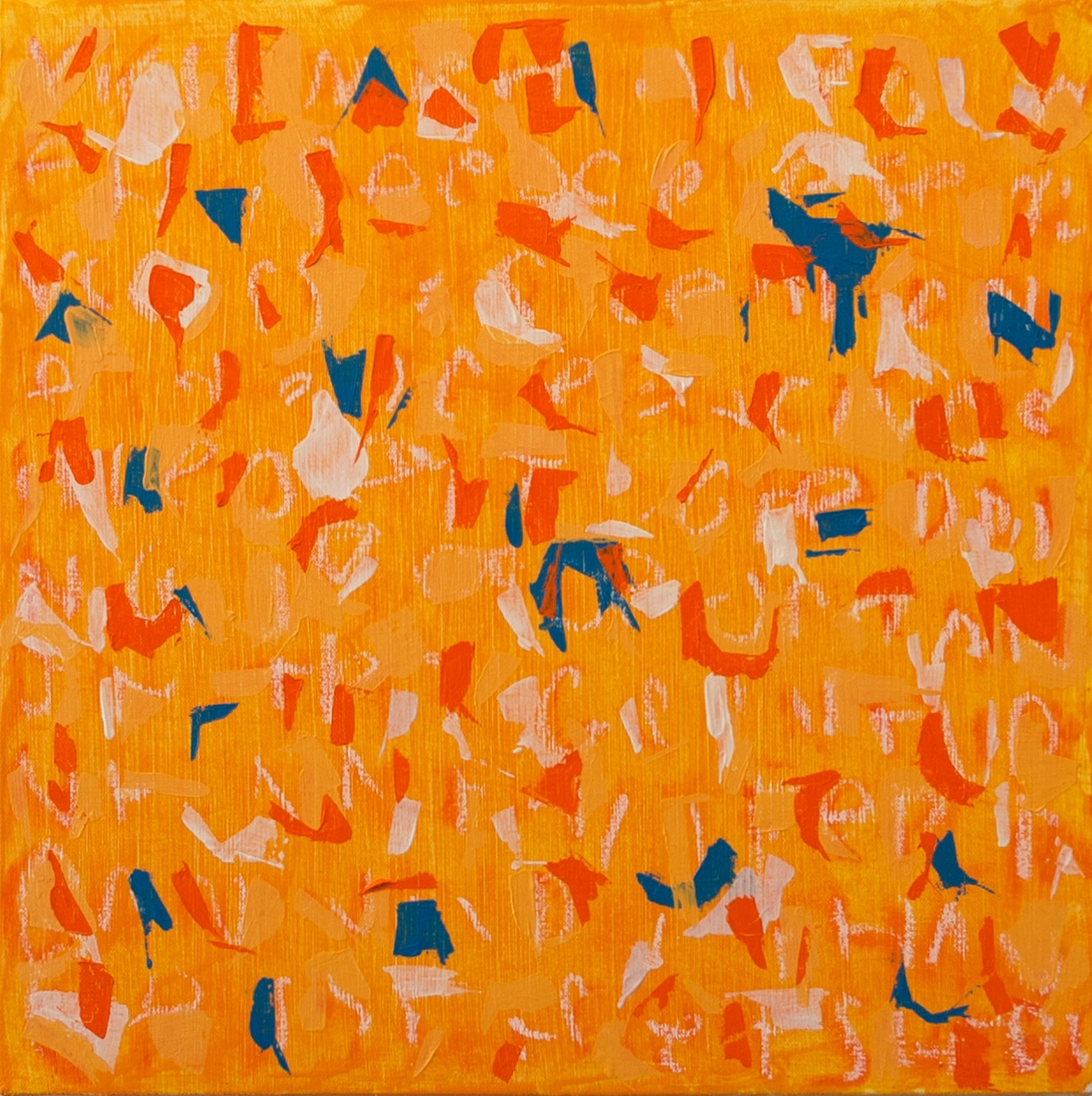  He always acted as though he knew a great secret, as though he'd just heard it and it amused him. It made him very happy sometimes and sometimes it made him sad. But you could always tell he knew it and it amused him very much.&nbsp;  15 x 15 in 38 