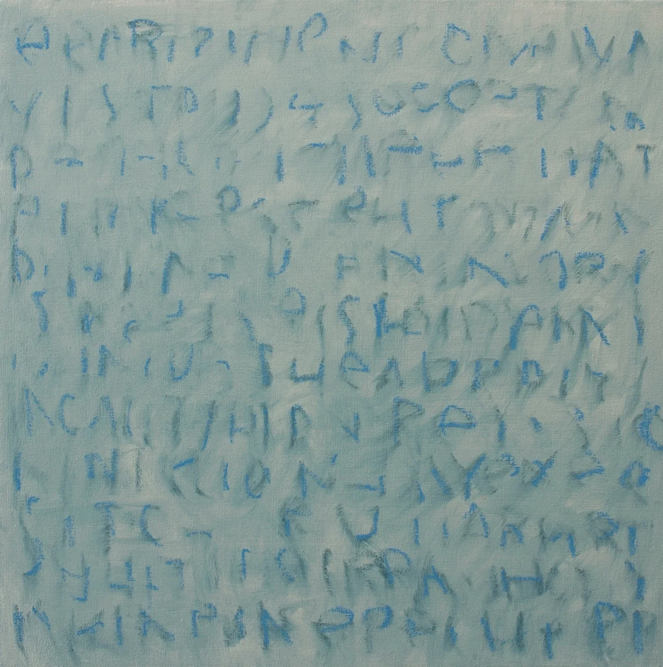  Did she have a dirty mind? I believe you could say she had. I think that was part of her secret.&nbsp;  18 x 18 in 46 x 46 cm  oil and oil stick on canvas  2017 