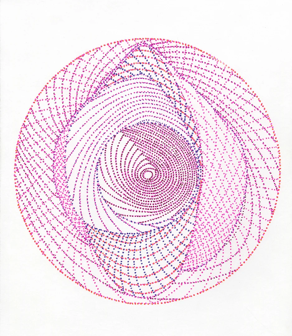  11 x 13 in. 28 x 33 cm  oil marker on paper  2017 