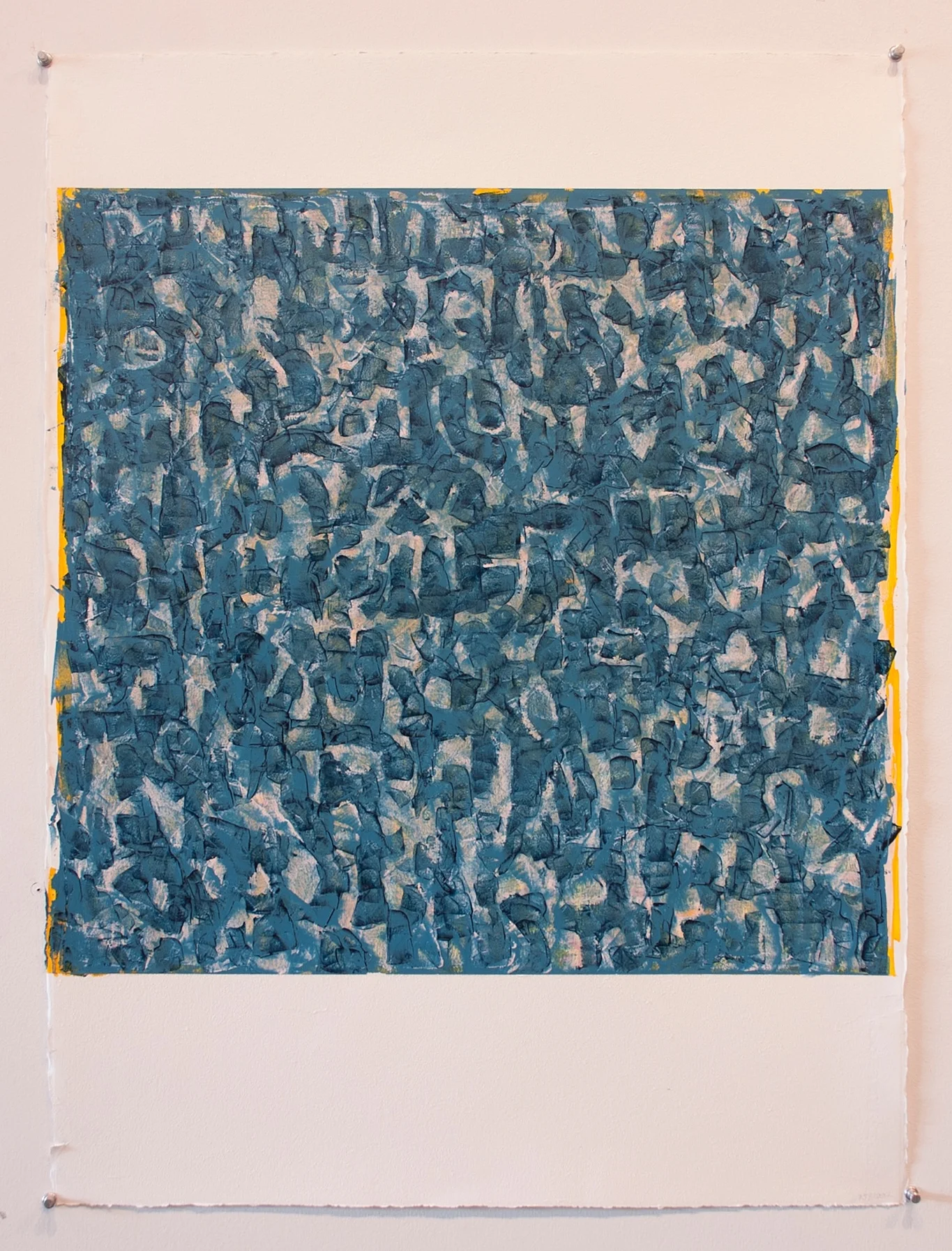  CFR Council on Foreign Relations (SECRECY RULES v.ii)  30 x 22 in. 76 x 56 cm  oil and oil stick on Arches oil paper  2017 