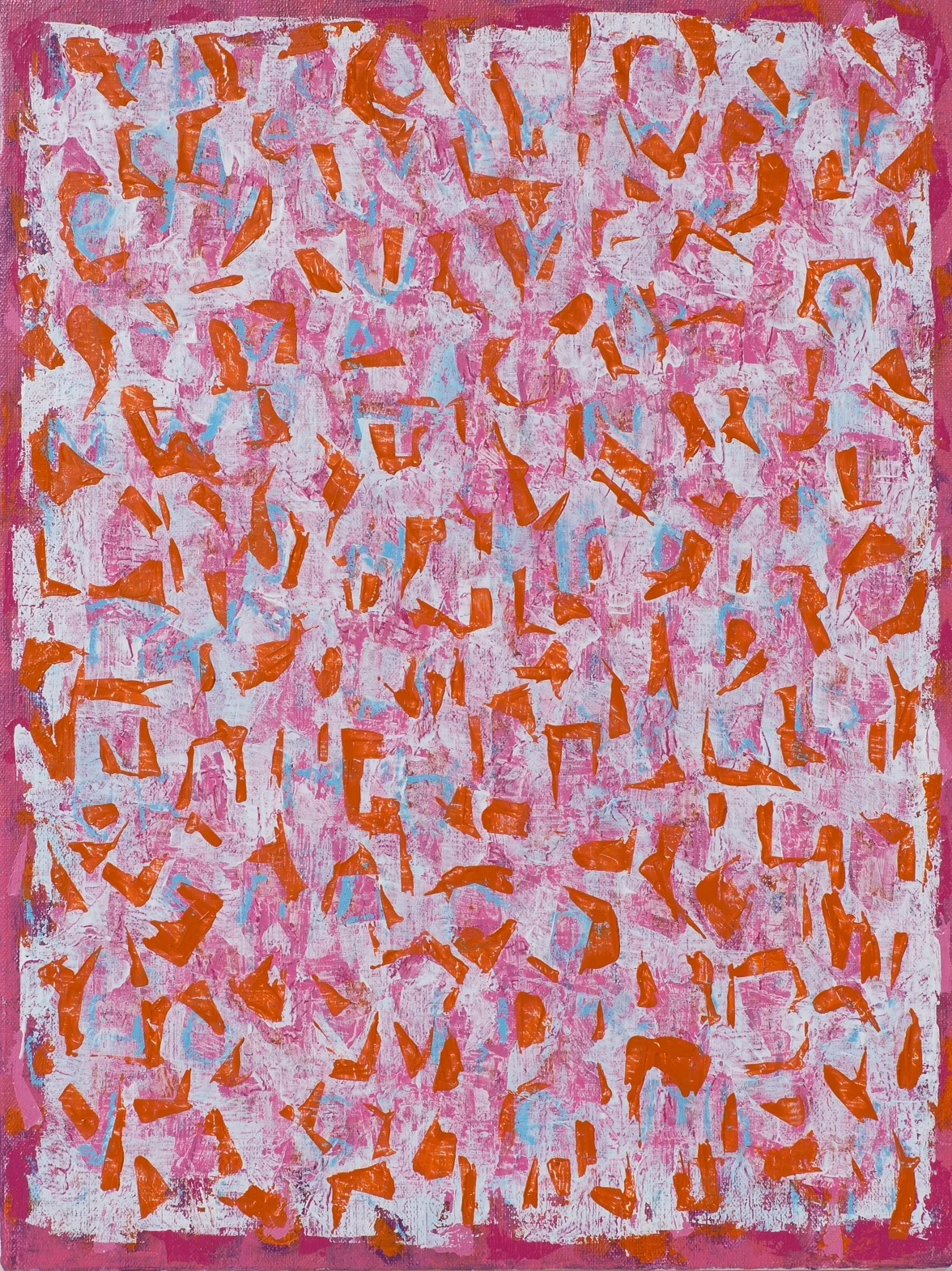  He gave away his secrets.  12 x 16 in. 30 x 41 cm.  oil and oil stick on canvas mounted on panel  2017 