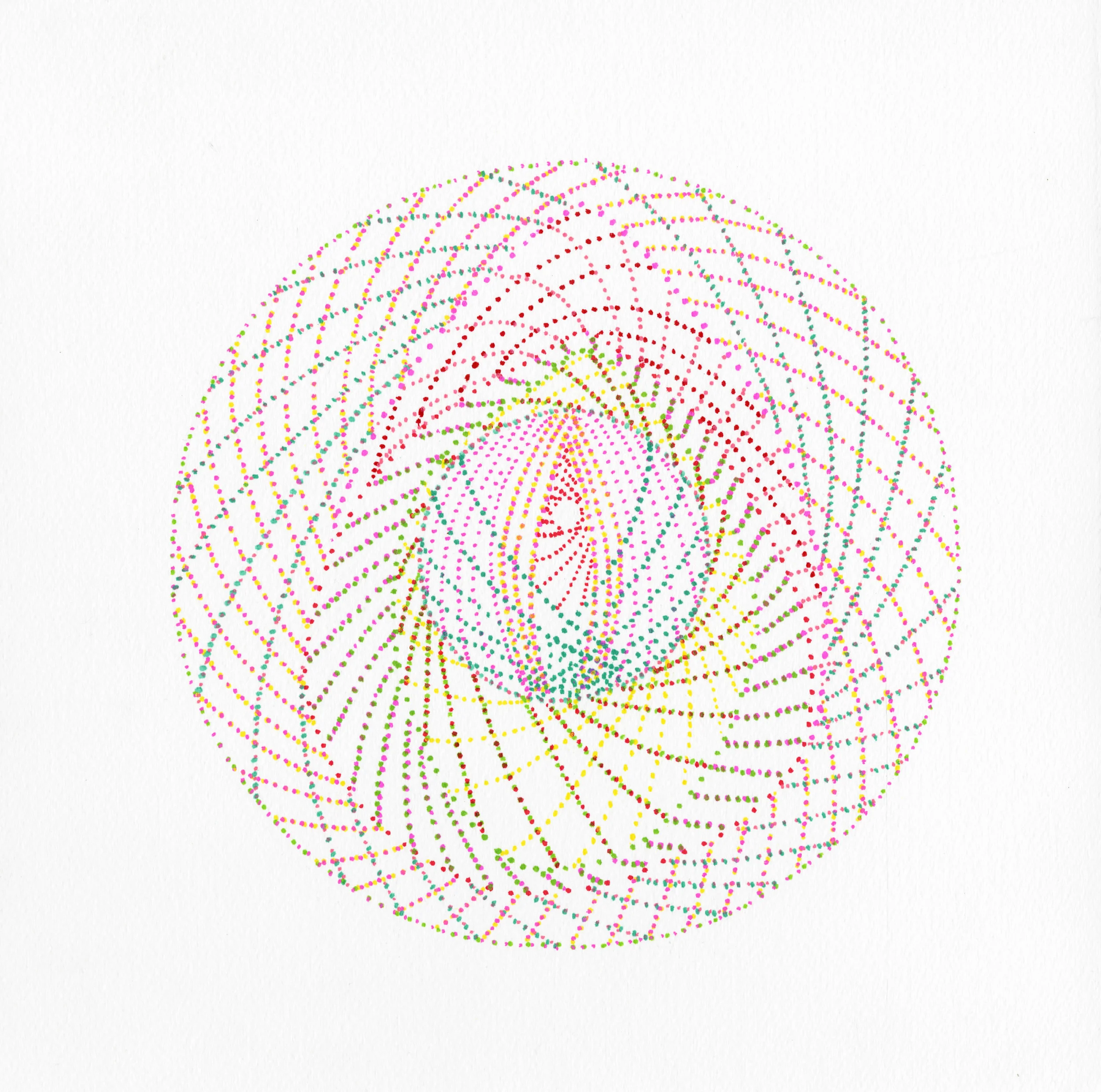  11 x 10.5 in. 28 x 27 cm  oil marker on paper  2018 