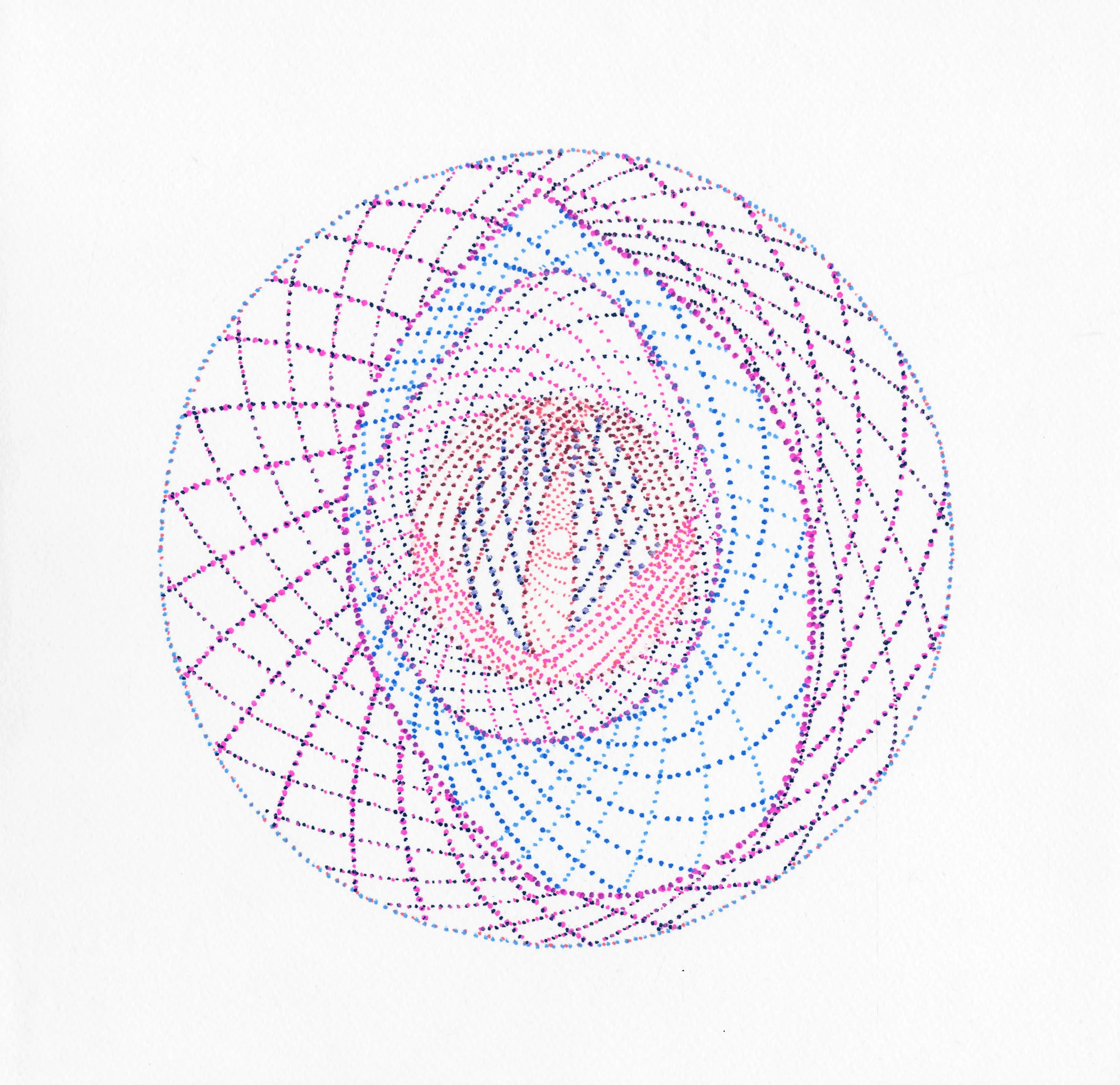  11 x 10.5 in. 28 x 27 cm  oil marker on paper  2018 