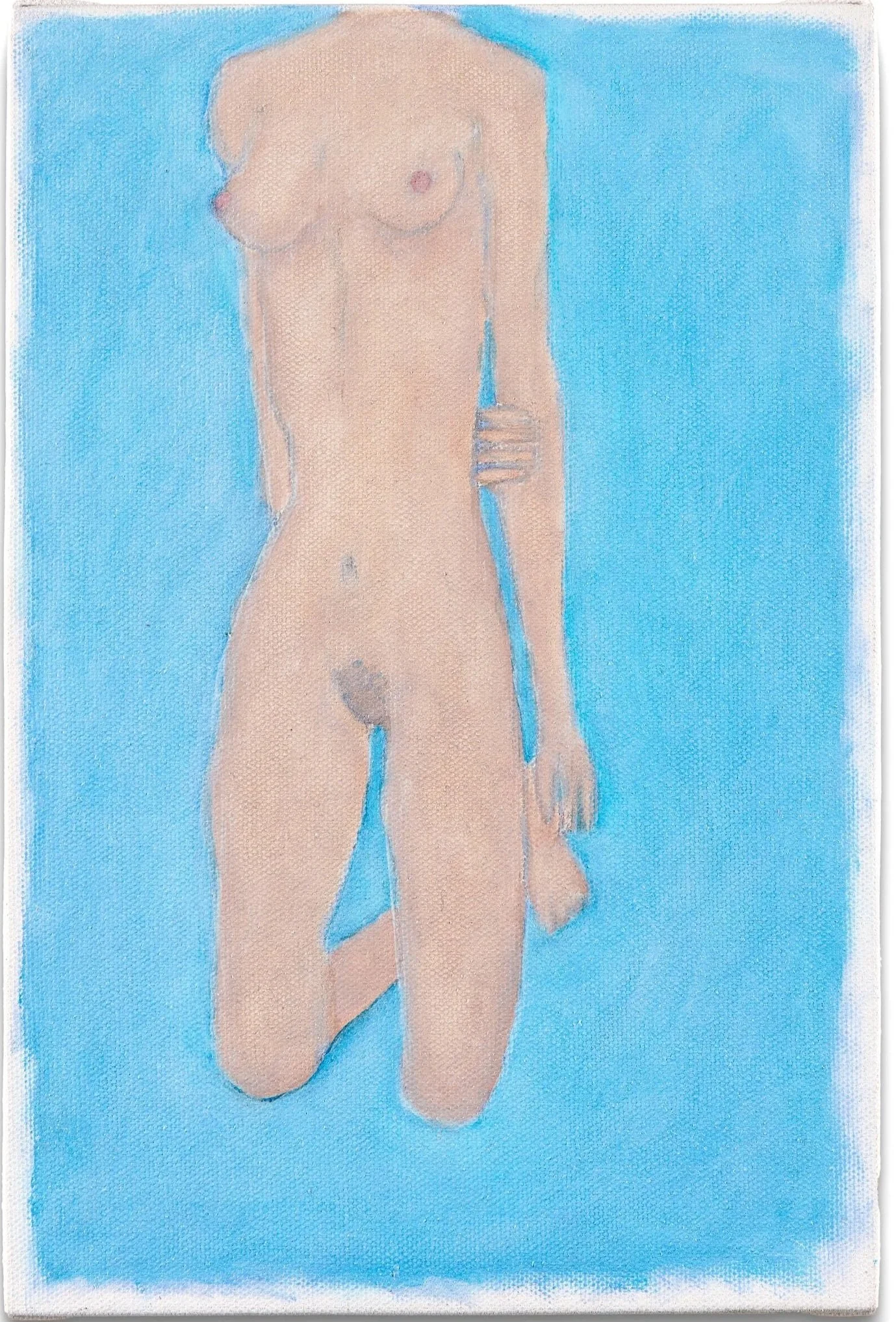  You're mine now.   Oil on prepared linen over panel.  11 1/2 x 7 1/4 in. 29 x 18 cm.  2025.  