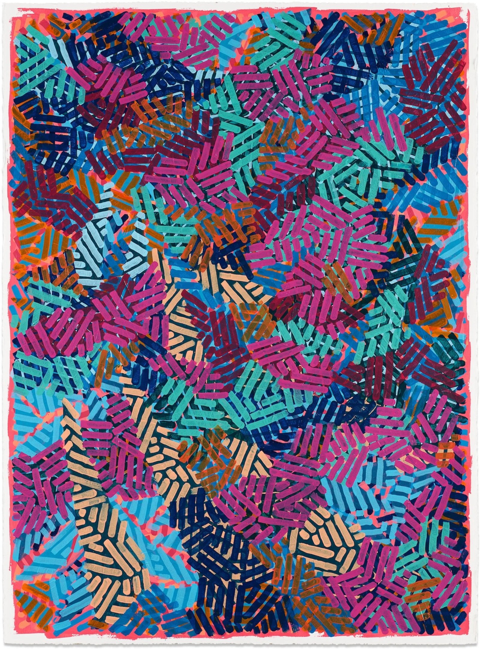  All angels dream, I might be the only one.    Oil on Arches oil paper.   30 x 22 in. 76 x 56 cm.  2025.  