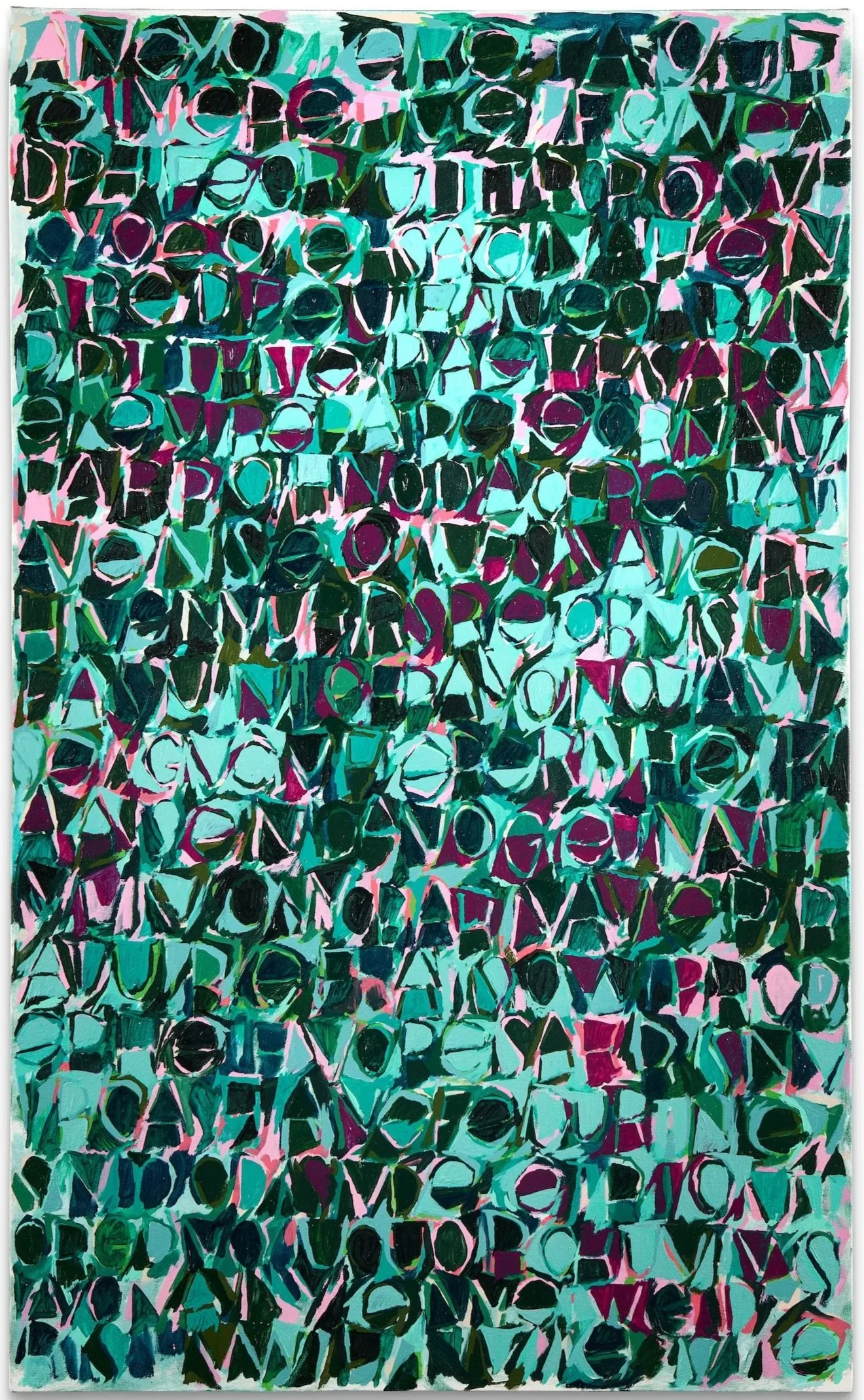  A secret celebration.   Oil and oil pastel on canvas.&nbsp;  51 x 31 in. 130 x 79 cm.   2026.  