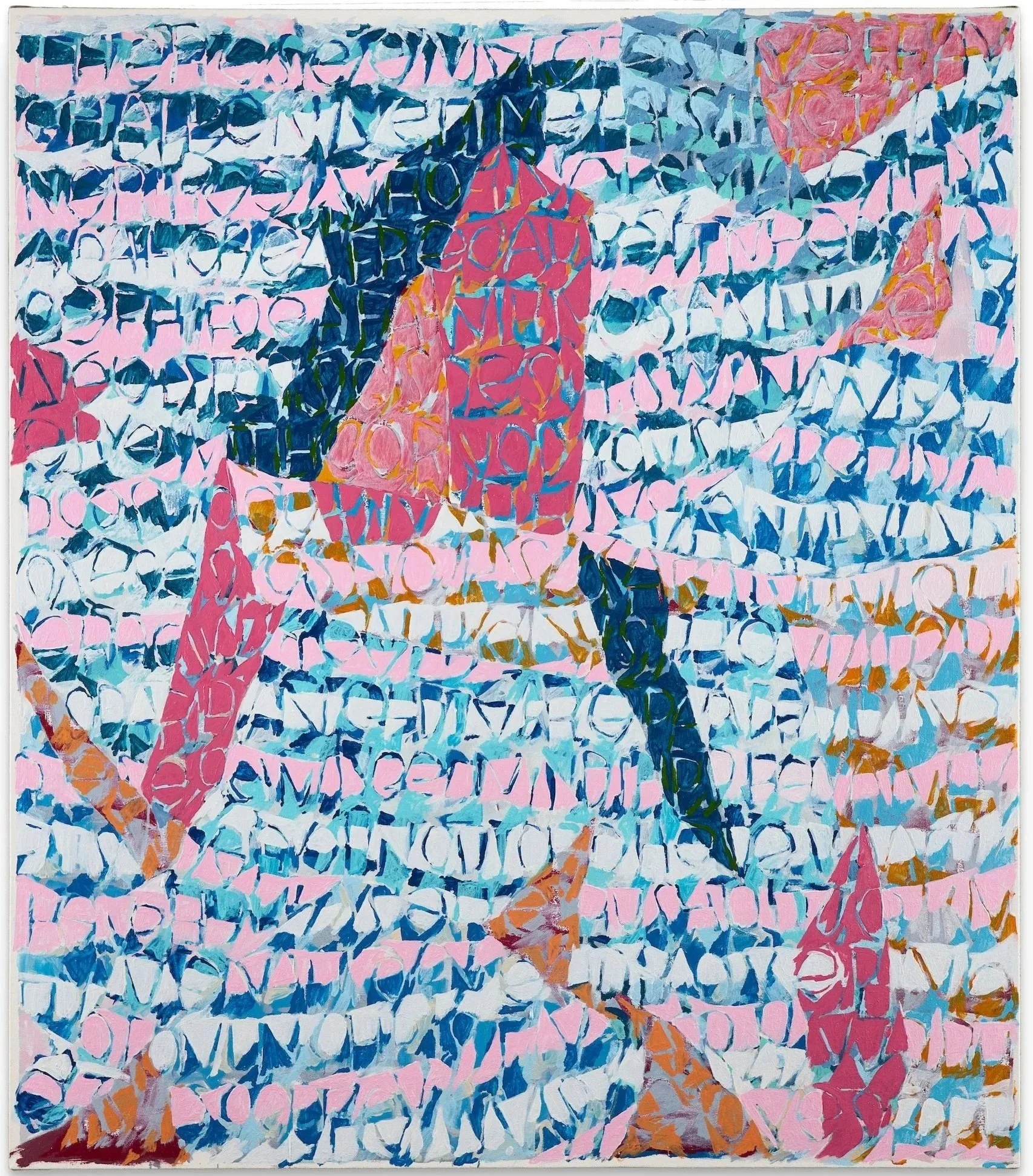  The most beautiful experience we can have is the secret of the mysterious.  Oil and oil pastel on canvas.   46 x 40 in. 117 x 102 cm. &nbsp;   2026.  