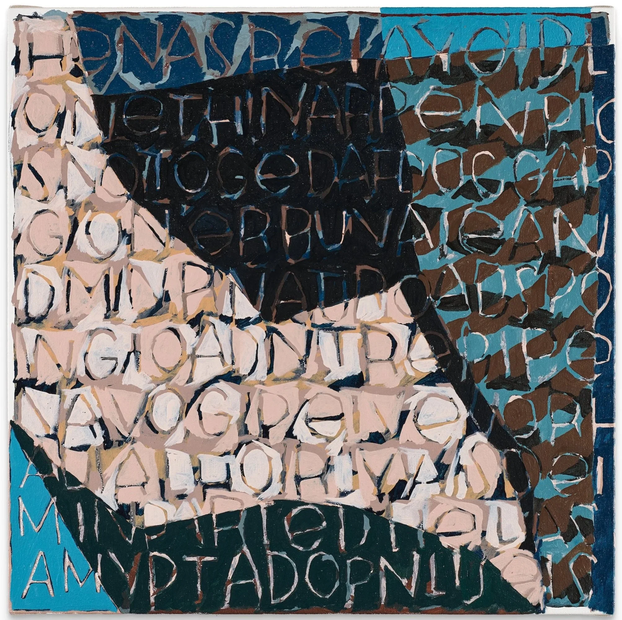  The secret eludes us like a shy animal.   Oil and oil pastel on canvas.&nbsp;  23 1/2 x 23 1/2 in. 60 x 60 cm.   2026.  