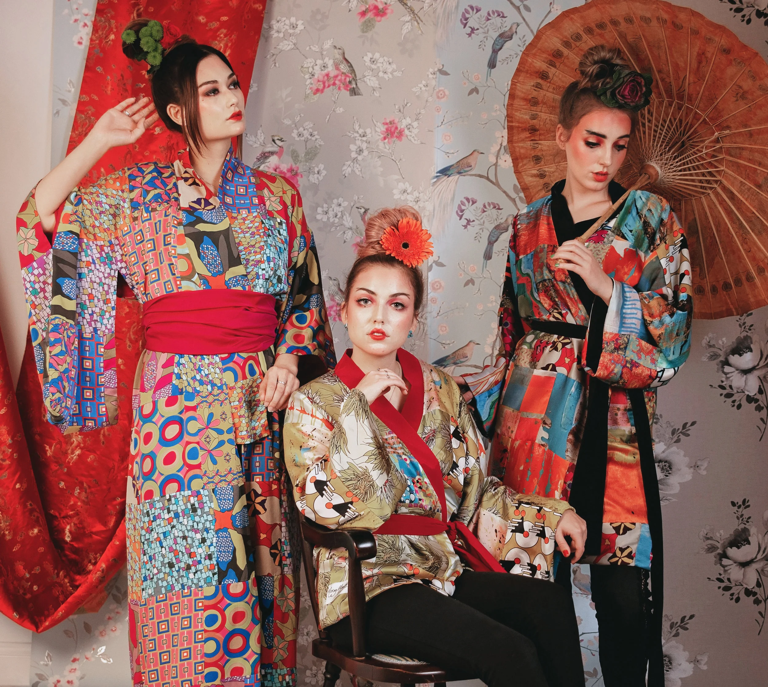 Morag Macpherson Silk Kimono Trio