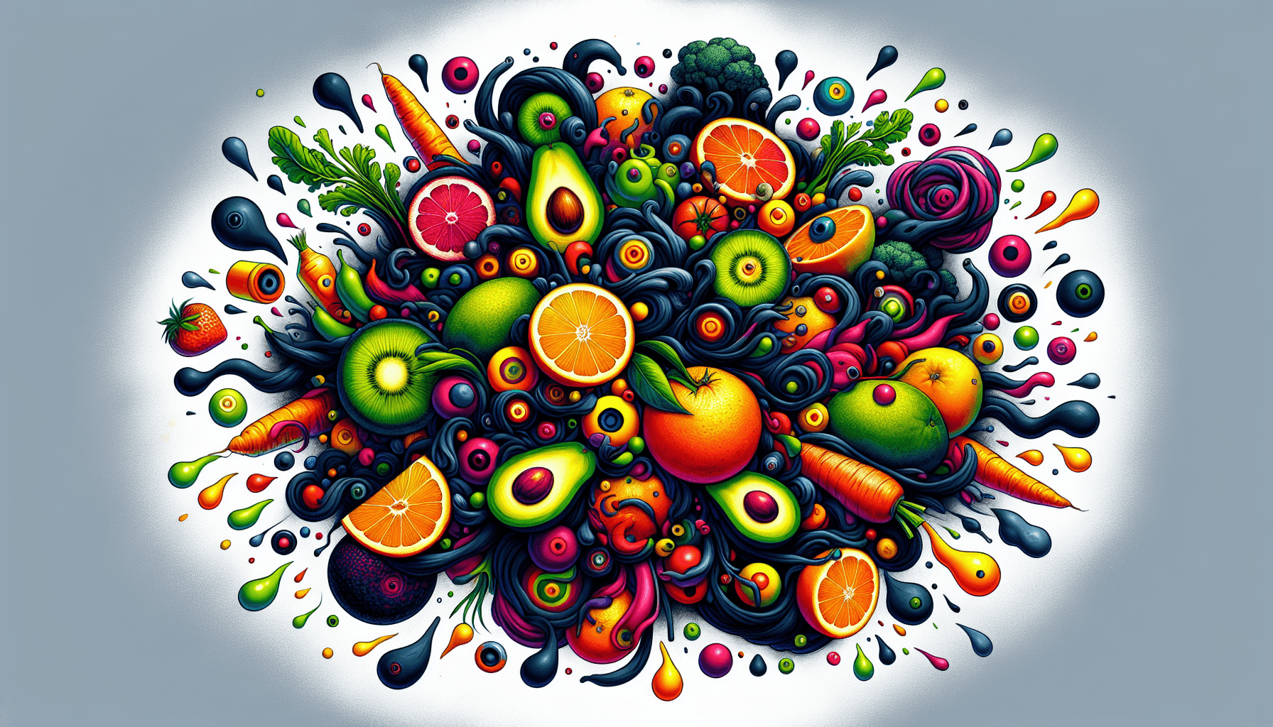 splash image of antioxidant fruits and vegetables