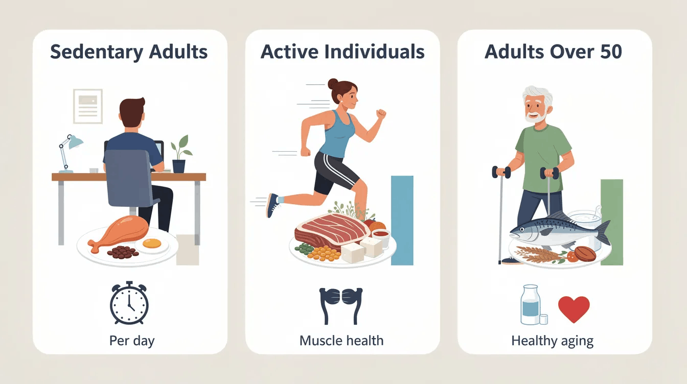 image showing different levels of protein by activity level