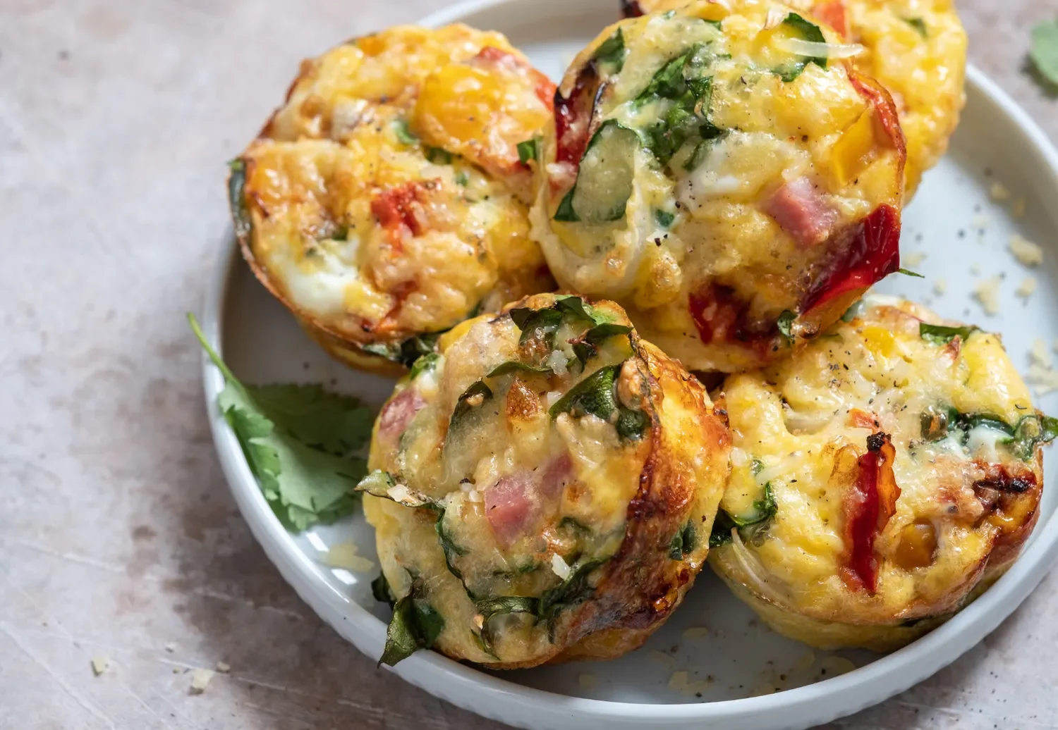 egg tarts on a plate for breakfast