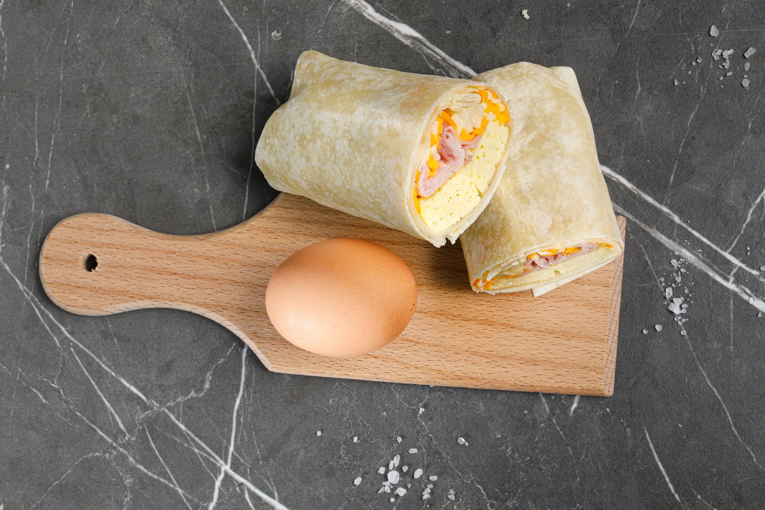 Ham and Cheese Breakfast Wrap