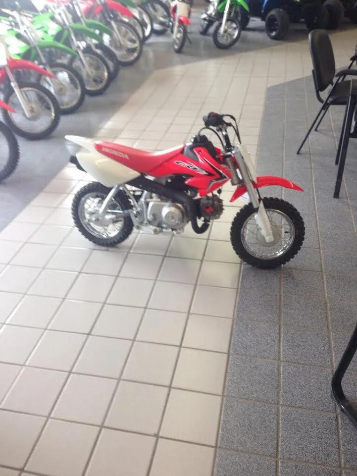2016 New Honda CRF 50F Kids Dirt Bike donated by Family Power Sports. Retail Value $1800 + Tax!