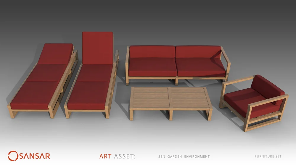 Zen Garden Furniture Set