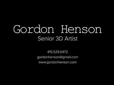 Gordon Henson — 3D Artist Reel