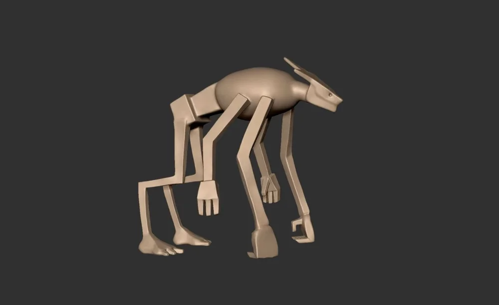 Organic Creature Sculpt WIP
