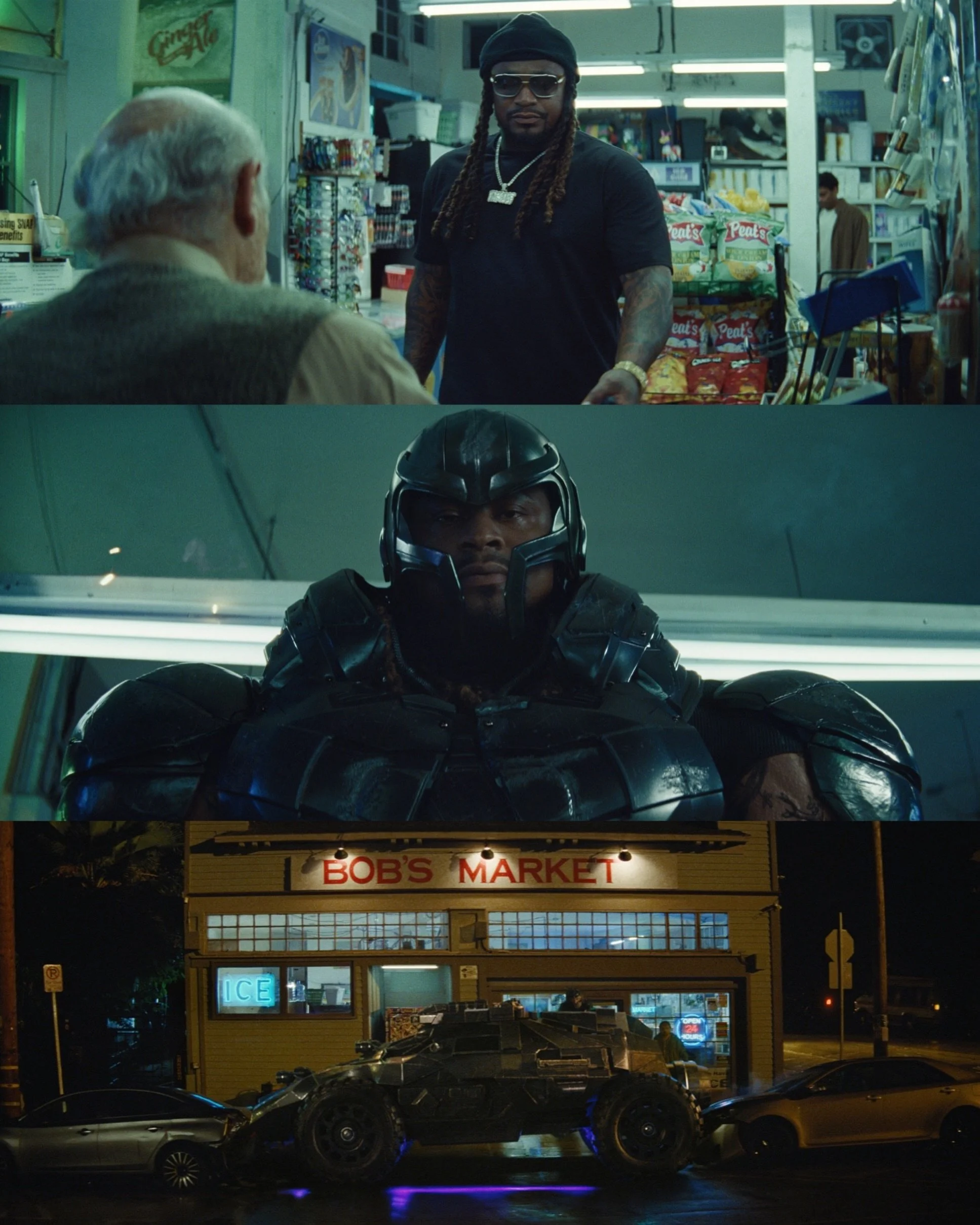 Produced something pure Beastmode with Kalshi x Marshawn Lynch x es muy good.; directed by Craig Gillespie and shot in 35mm by Masanobu Takayanagi. Live just in time for the first Thursday Night Football of the season. Massive thanks to all the produ