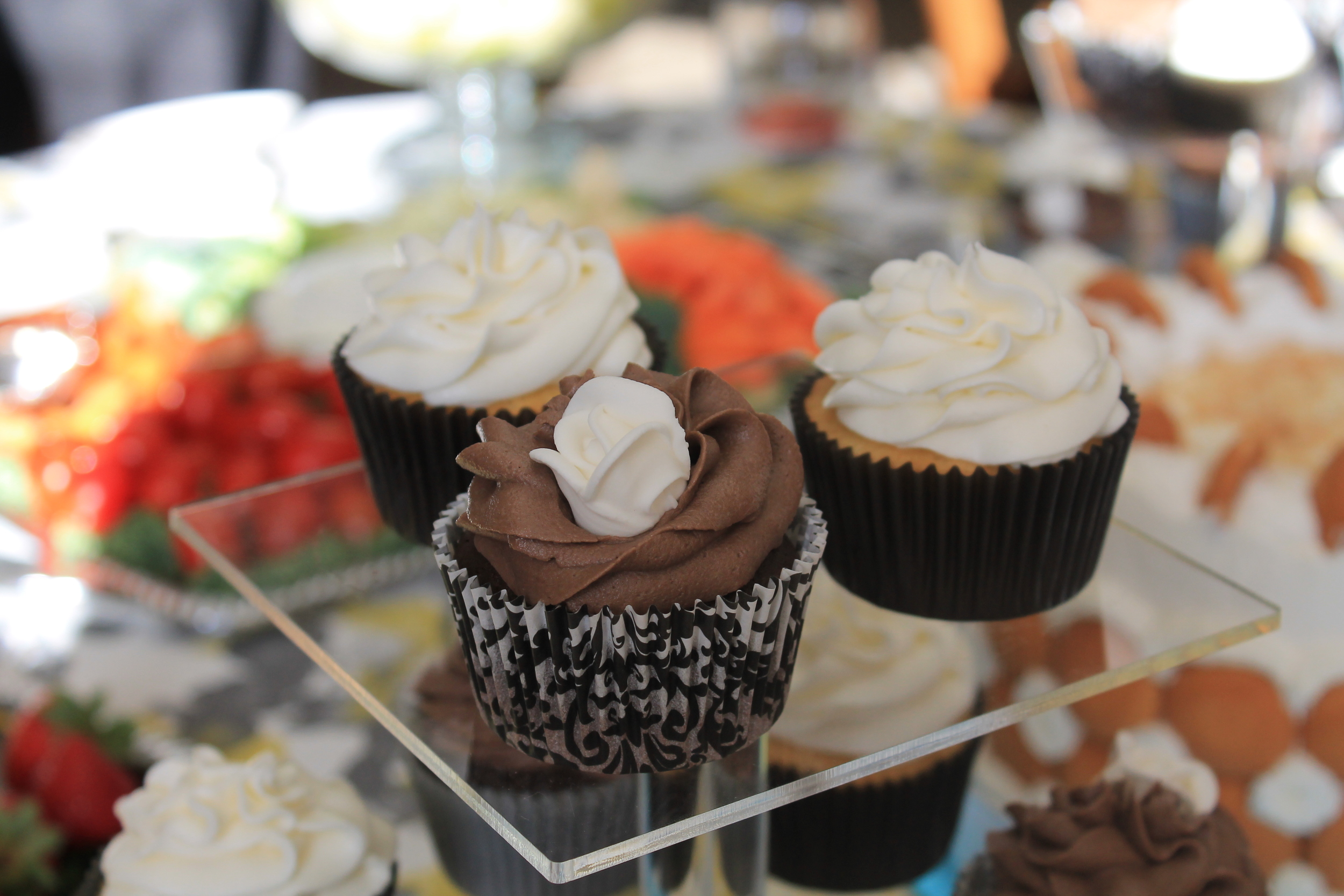 Chocolate Goddess & Lemon Raspberry Cupcake