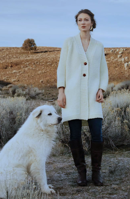 The Olivia Cardigan Imperial Wool Collection by Anna Cohen