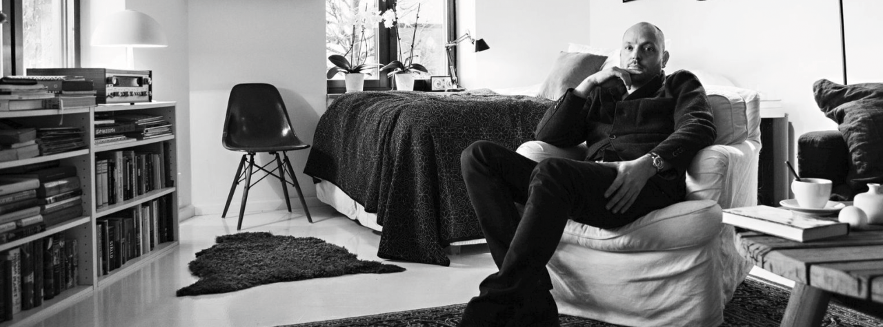 Alexander Stutterheim at home in Stockholm