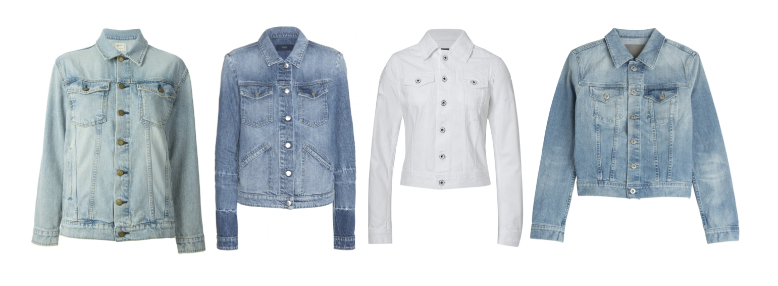 Current/Elliott Trucker Jacket, Closed City Jacket, AG Jeans Distressed Denim Jacket and Robyn Jacket