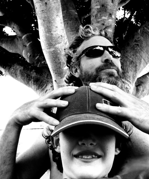 Brian Dempsey and his son