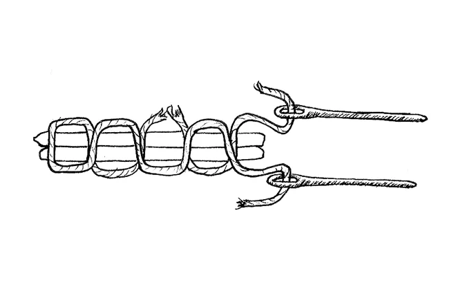 Saddle Stitch (Hand Stitched)