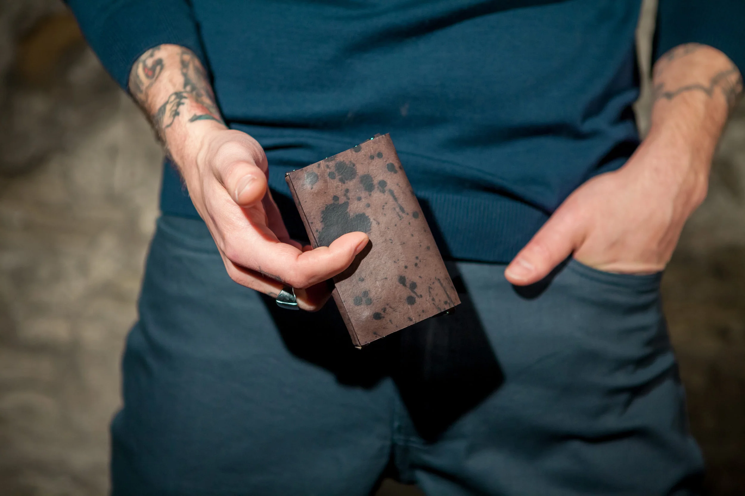 Small Wallet in Inkblot