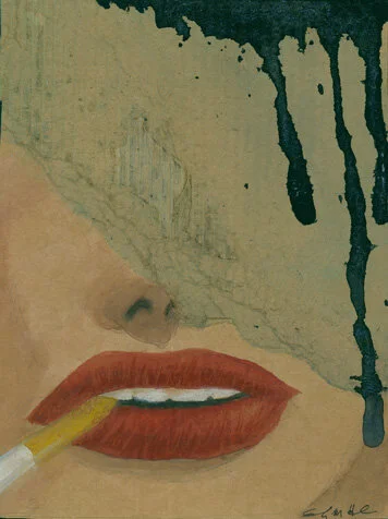 Gilded Filth (Drip) - Gouache and Ink on Cardboard. 2012