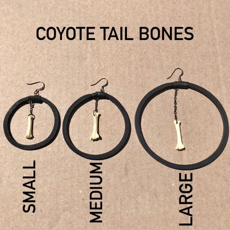 Bone Earrings - SarahmHolm-Coyote Tail.JPEG