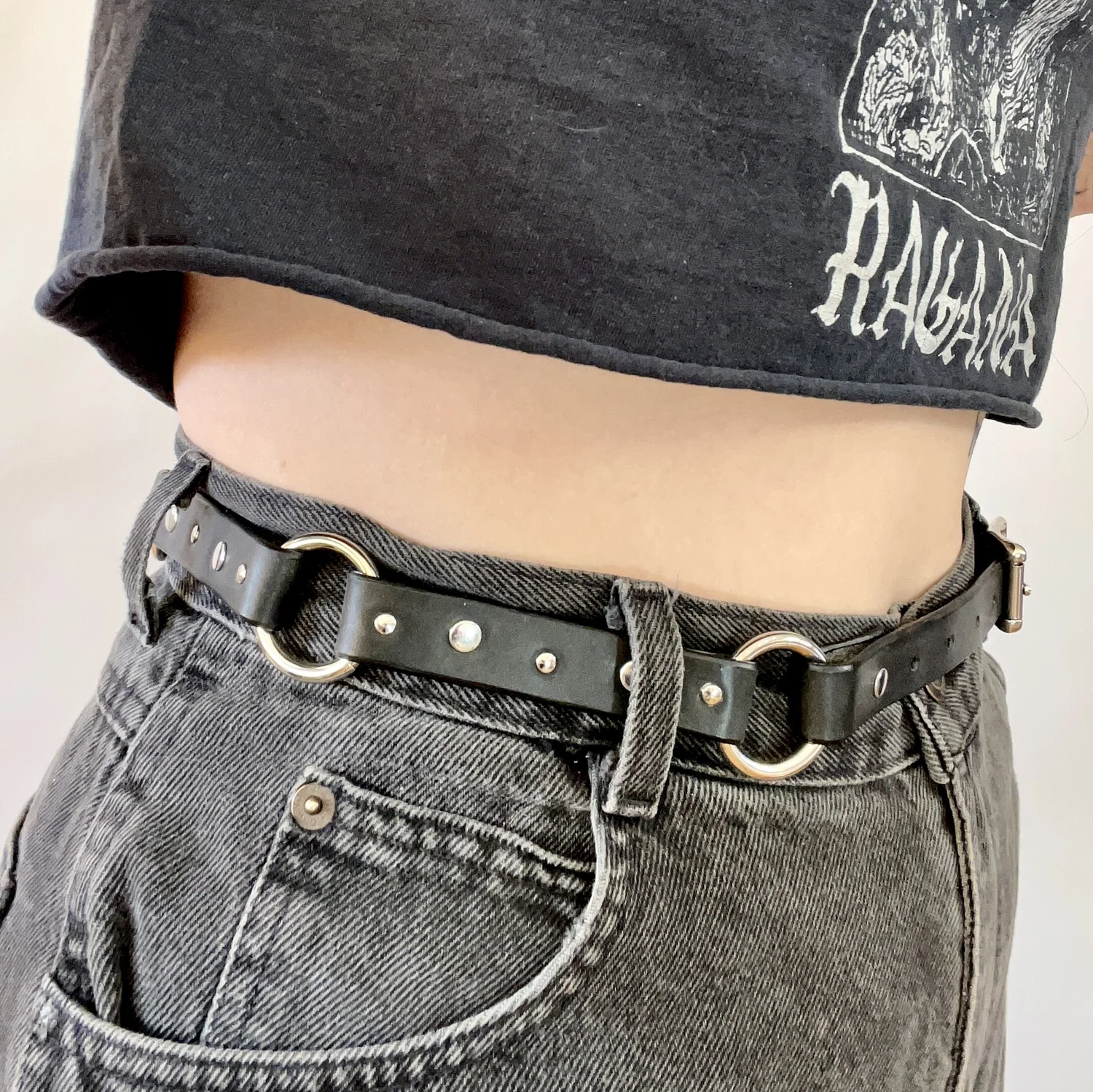 LRL O-ring wide belt WERFORU 2 Pack Women Elastic Stretchy Wide Belt for Dress  main image 2