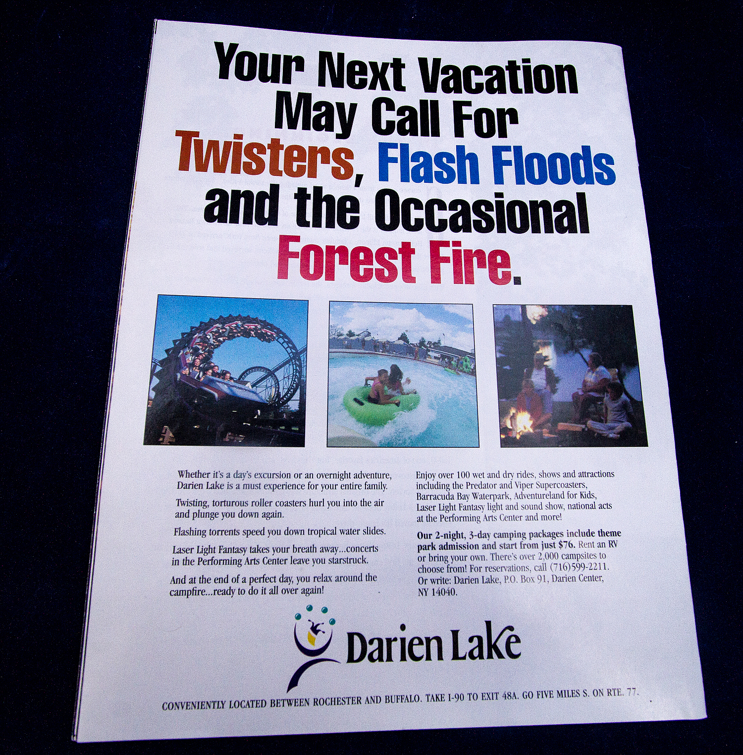 Darien Lake Travel Guide ad