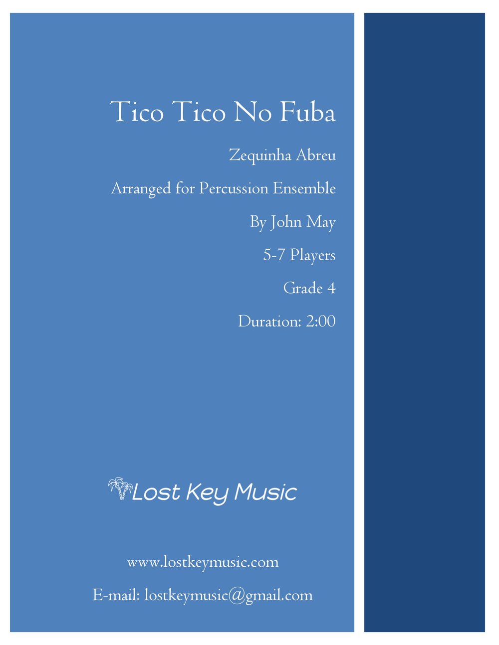 Tico Tico No Fuba - Percussion Ensemble (Shipped)
